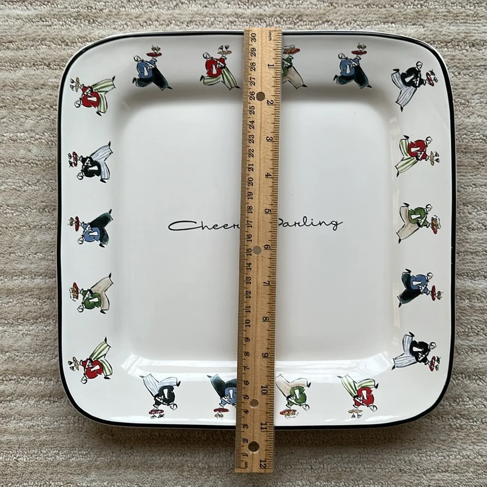 Rosanna Inc. Ceramic Square Serving Platter 